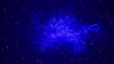 Bilgisayar animasyonu sizi uzayda Mavi Nebula 'ya götürür. Mavi renkleri ve kozmik tozuyla bu göksel harikanın güzelliğini hissedin. Projelerinize merak eklemek için ideal.