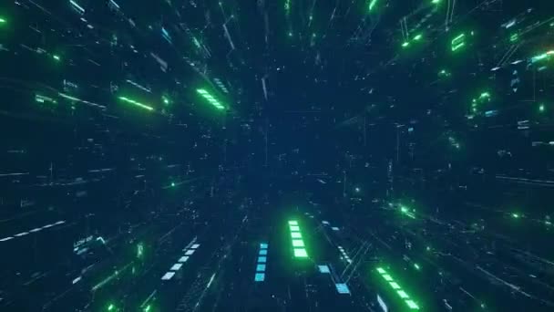 Animation Techno Background Suitable Futuristic Projects — Stock Video
