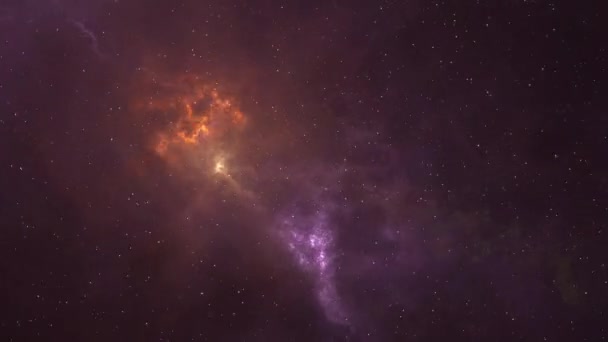 Animação Uma Galáxia Transportando Espectadores Para Mundo Maravilhas Adiciona Beleza — Vídeo de Stock