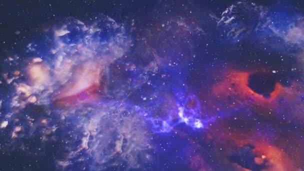 Animación Lleva Viaje Por Galaxia Experimenta Belleza Maravilla Los Espacios — Vídeos de Stock