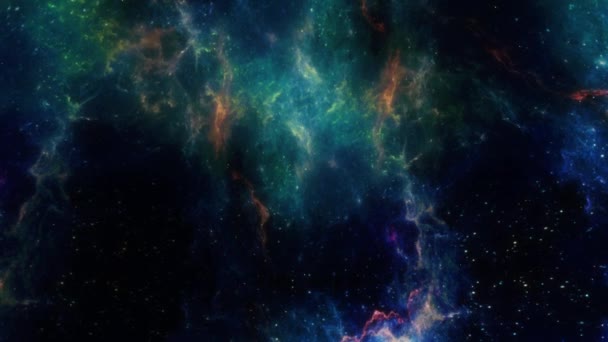 Una Animación Muestra Belleza Una Nebulosa Espacio Experimenta Este Viaje — Vídeos de Stock