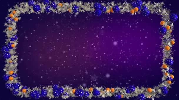 Animáció Ábrázoló Karácsony Alkalmas Hozzáadására Ünnep Hangulat Minden Projekt — Stock videók