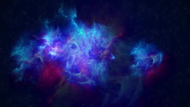 Egy Csillagköd Animációja Űrben Kozmikus Szépséget Projektekhez — Stock videók