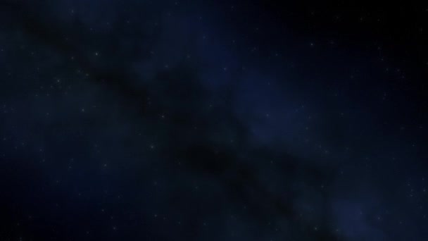 Animacja Ukazująca Piękno Galaktyki Drogi Mlecznej Wizualna Podróż Kosmos — Wideo stockowe