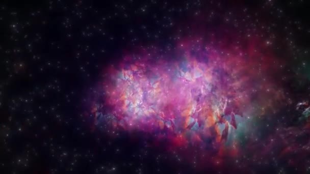 スペース背景の4K Cgアニメーション この魅惑的なビデオで宇宙の広大さを体験してください プロジェクトに宇宙の美を加えるための理想 — ストック動画