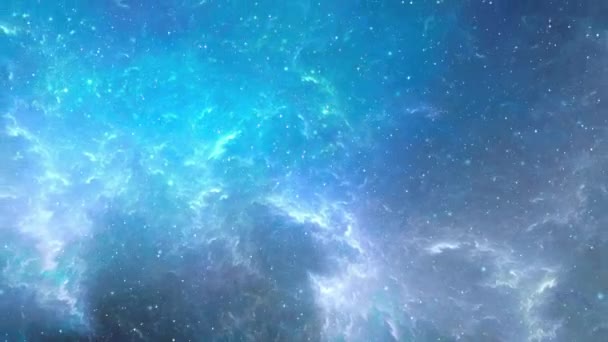 Animation Ενός Μπλε Γαλαξία Μεταφέροντας Τους Θεατές Μια Απόκοσμη Εμπειρία — Αρχείο Βίντεο