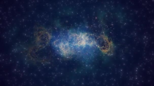 星雲の宇宙銀河を表示するCgアニメーション すべてのプロジェクトに驚きと畏怖を与える — ストック動画