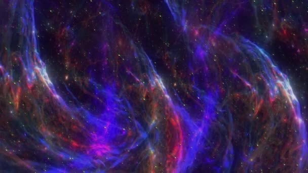 深宇宙にある星雲の4K Cgアニメーション この短いビデオは 宇宙の美しさと神秘を捉えています あらゆるプロジェクトに不思議を加えるために適した — ストック動画