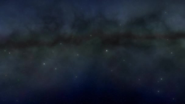 Animacja Ukazująca Piękno Galaktyki Drogi Mlecznej Idealny Dodawania Niebiańskiego Cudu — Wideo stockowe