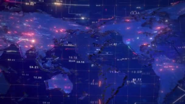 Map Animation Loops Providing Visually Impressive Immersive Experience Suitable Documentaries — Stock Video