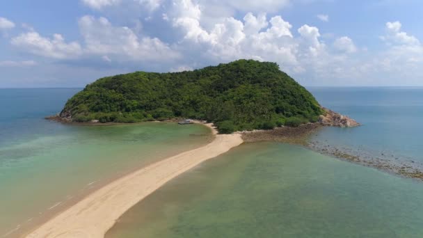Пляж Koh Beach Пангане Koh Phangan Таиланд Тропический Рай Песчаными — стоковое видео
