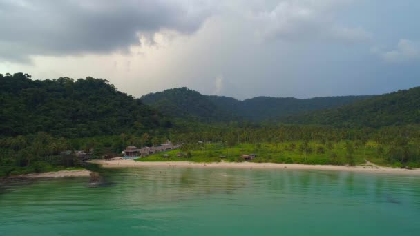 Experimente Poder Emocionante Una Tormenta Tropical Playa Koh Kood Observa — Vídeo de stock