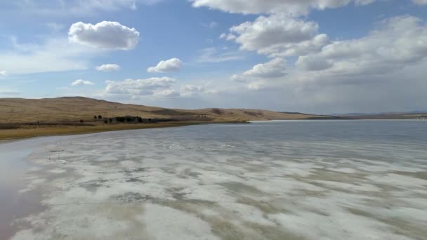 Splendido Filmato Aereo Lago Sereno Khakassia Russia Cattura Bellezza Della — Video Stock