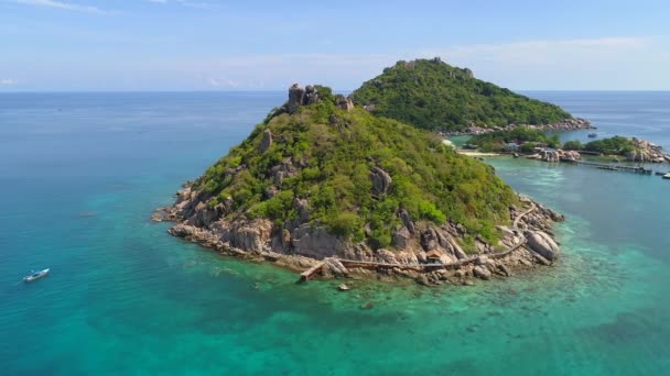 Entdecken Sie Thailands Paradiesische Inseln Koh Nang Yaun Und Koh — Stockvideo