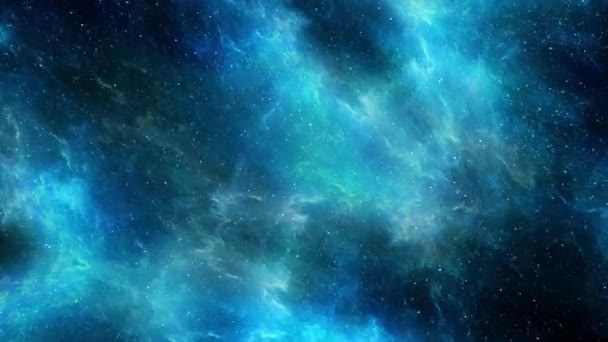 Animação Uma Nebulosa Azul Adiciona Beleza Cósmica Aos Projetos — Vídeo de Stock