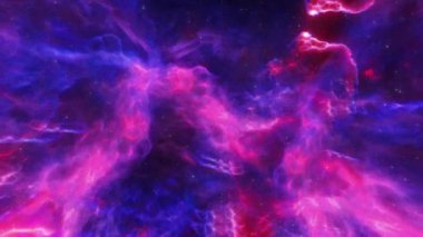 CG animasyonu evrenlerin sonsuzluğunu ve güzelliğini gözler önüne seriyor, ruhani nebula üzerine odaklanarak. Herhangi bir projeye merak ve hayranlık katar.