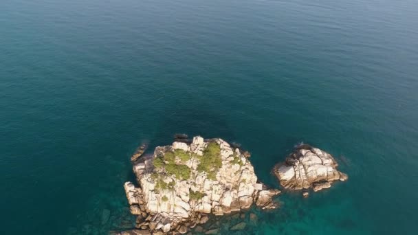 Seaasia Küçük Bir Tekne Ada Denizde Bir Tekne Koh Tao — Stok video