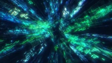 Projelere dünya dışı bir ortam eklemek için uygun bir bilim kurgu arka planının CG animasyonu.