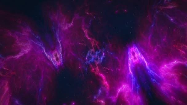 星雲のCgアニメーションは 宇宙の美しさと神秘を示しています あらゆるプロジェクトに不思議を加えるために適した — ストック動画