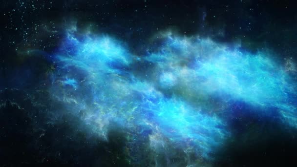Una Animación Que Muestra Inmensidad Belleza Del Espacio Azul Profundo — Vídeo de stock