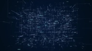 Bilimkurgu dokunuşlu şebeke desenli bir arka plan. Projelere modern ve teknolojik bir hava katar.