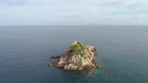 Cápasziget Korallöböl Szálloda Seablue Koh Tao Thaiföld Tengerpart Gyönyörű Óceán — Stock videók