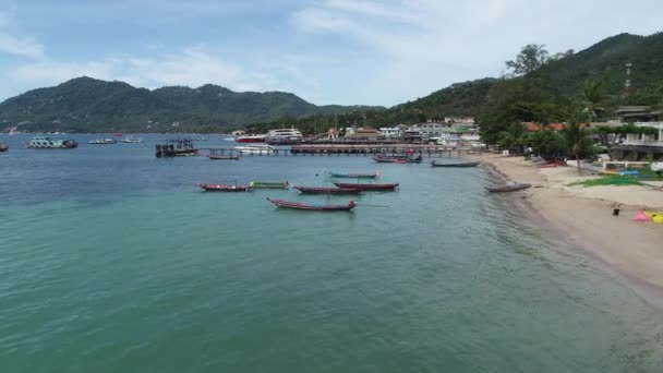 Човни Причали Тао Таїланд — стокове відео