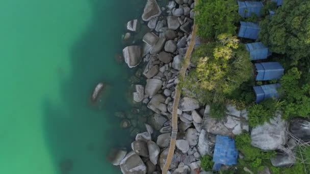 Tayland Daki Haad Yuan Sahili Nin Güzelliğini Deneyimleyin Çarpıcı Kıyı — Stok video