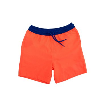 Erkekler beyaz zemin üzerine izole trunks Yüzme