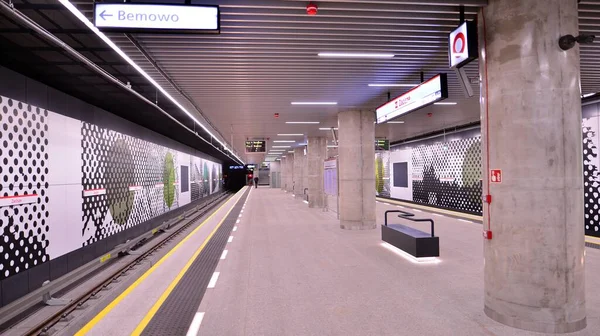Warsaw Poland November 2022 Second Line Warsaw Subway System Warsaw — Stock Photo, Image