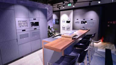 Warsaw, Poland. 19 January 2023. Inside MIELE retail store. Miele is German Based Manufacturer of Premium Class Household Appliances and Electronics