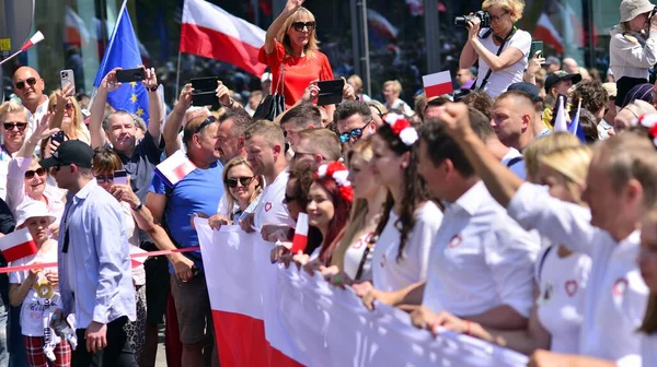 Warszawa Polska Czerwca 2023 Donald Tusk Poprowadził Pół Miliona Ludzi — Zdjęcie stockowe