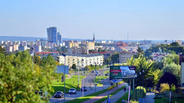 Szczecin Polonya Eylül 2023 Szczecin Sokaklarında Şehir Merkezi — Stok fotoğraf