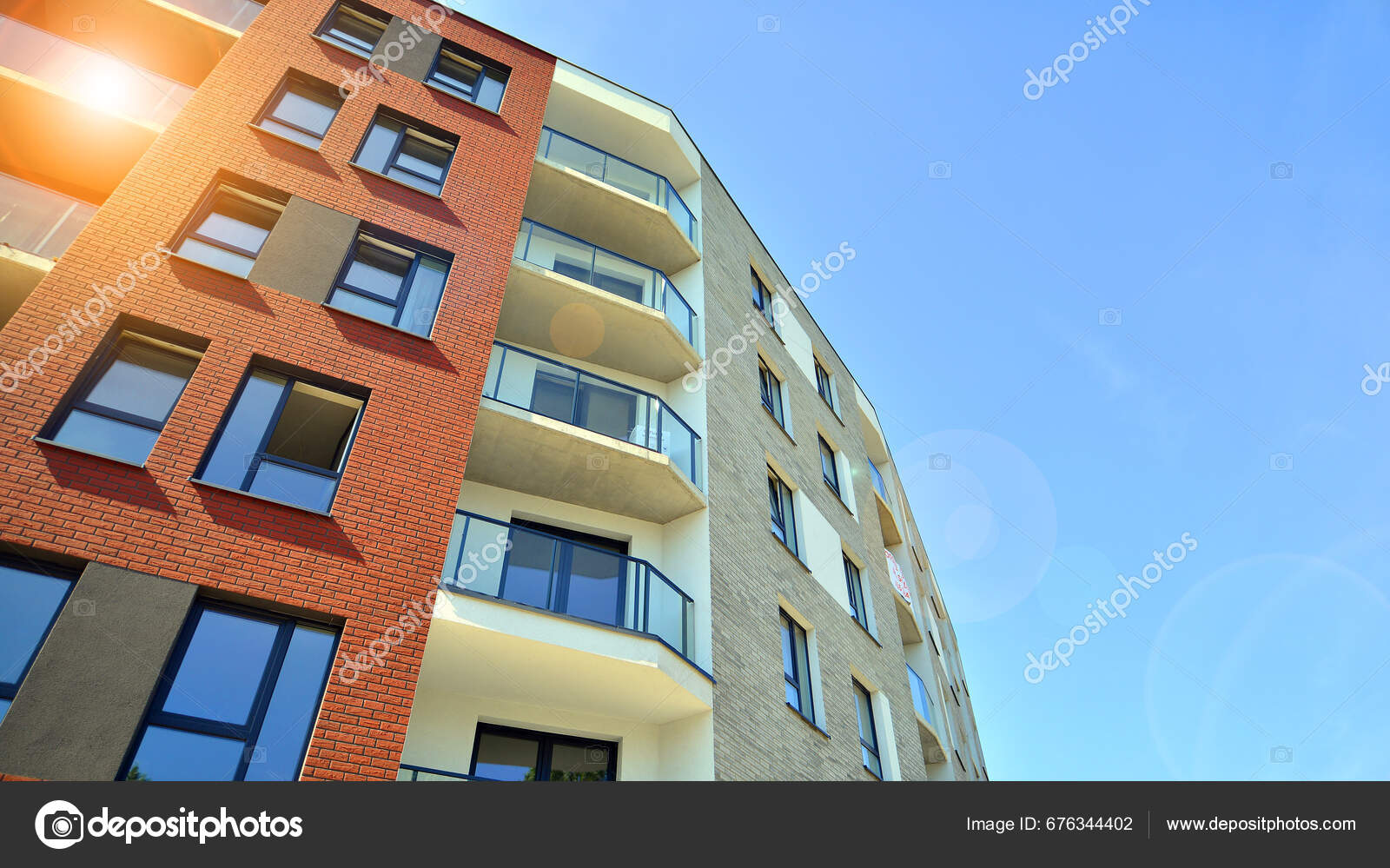 Modern Apartment Building Residential Area City Contemporary Modern Apartment Building Residential Area City Contemporary