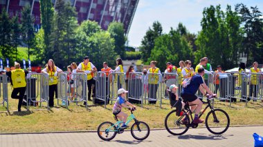 Varşova, Polonya. 16 Haziran 2024. Uefa Euro 2024 futbol maçına saatler kala Hollanda 'ya karşı.