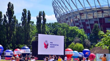 Varşova, Polonya. 16 Haziran 2024. Uefa Euro 2024 futbol maçına saatler kala Hollanda 'ya karşı.