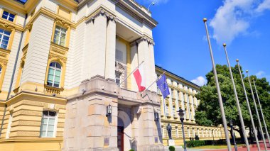 Warsaw, Poland. 9 July 2024. Building of The Chancellery of the Prime Minister at Ujazdowskie Street. clipart