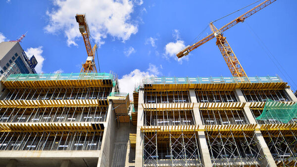 Warsaw, Poland. 9 July 2024. Office building The Studio under construction.