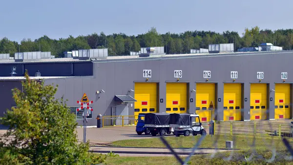 stock image Warsaw, Poland. 24 August 2024. Metro Warszawskie subway operator main train hangar technical station in Kabaty quarter of Ursynow district.