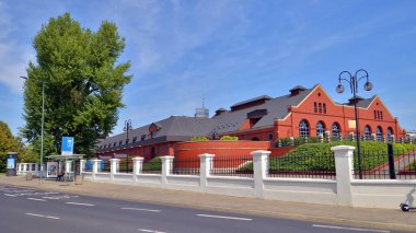 Warsaw, Poland. 25 August 2024. Warsaw Water Filters buildings. clipart