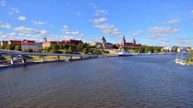 Szczecin, Poland. 14 September 2024. View of Chrobry Shafts and the Oder river. clipart