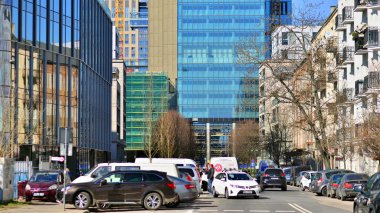 Varşova, Polonya. 28 Mart 2025. Stüdyo 'nun inşaatı sürüyor.. 