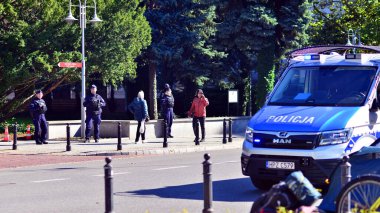 Warsaw, Poland. 26 September 2025. Climate activists of the group 