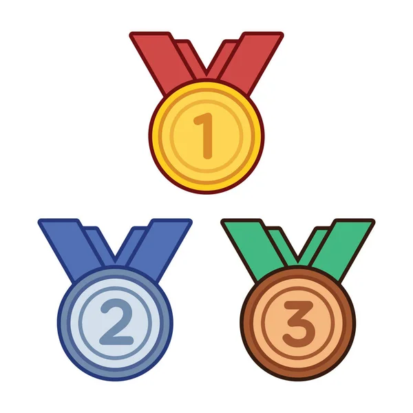 Winner Medals — Stock Vector