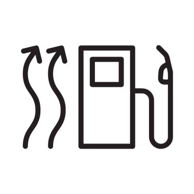 Yakıt, ısıtma, araba simgesi.