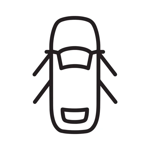 Иконка Автомобиля Открытыми Дверями — стоковый вектор