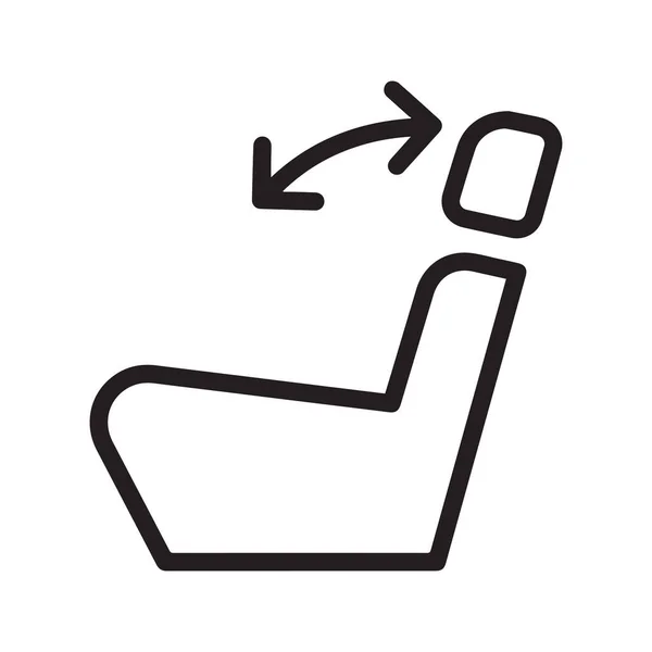 stock vector The Seat, headrest, incline icon