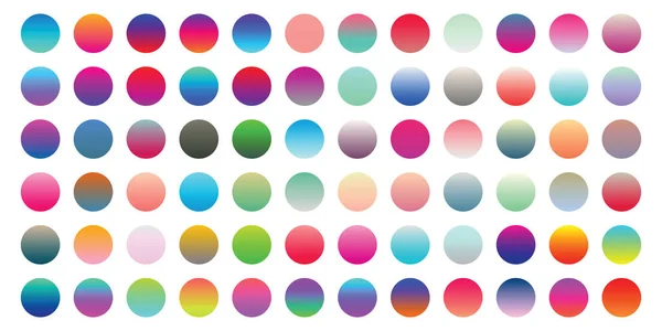 Mehrfarbiger Farbverlauf Und Voreingestellte Farben — Stockvektor