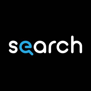 search typography and search logo
