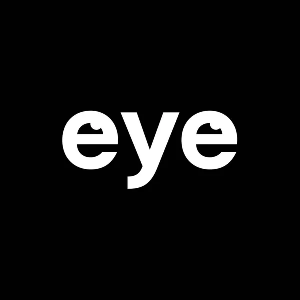 Eye Vector Eye Logo Design — Stok Vektör